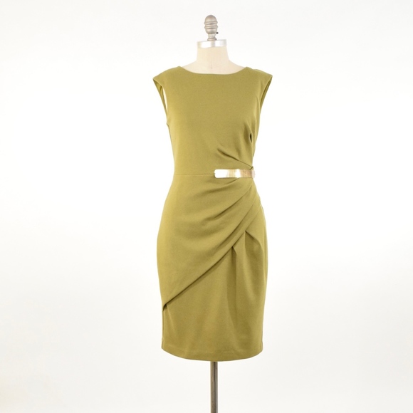 Julia Jordan Dresses & Skirts - Julia Jordan Draped Ponte Knit Sheath Dress